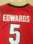 NBA 5 Edwards Georgia Maillot Rouge